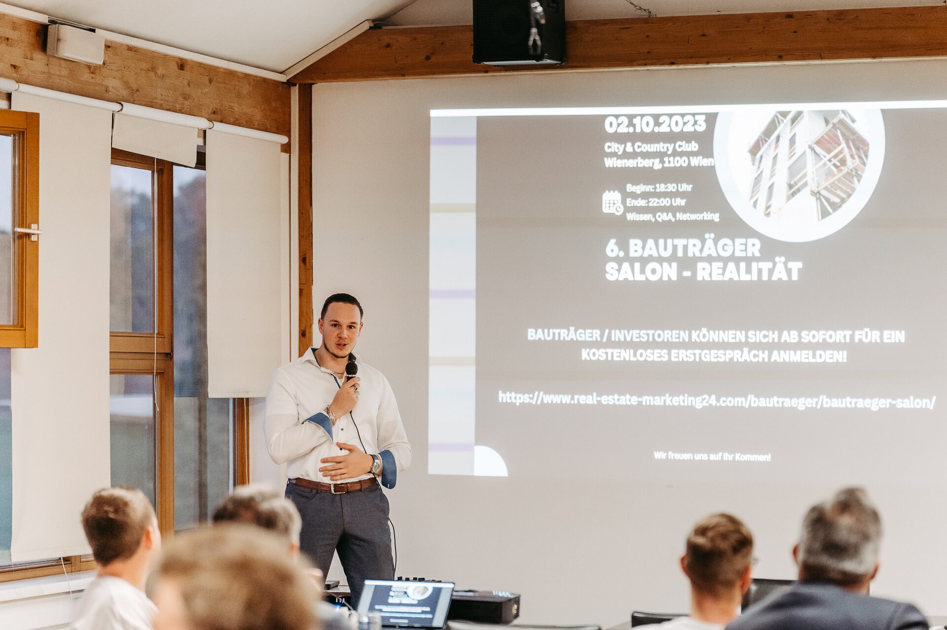 Event bauträger salon vortrag — Moritz Scheer