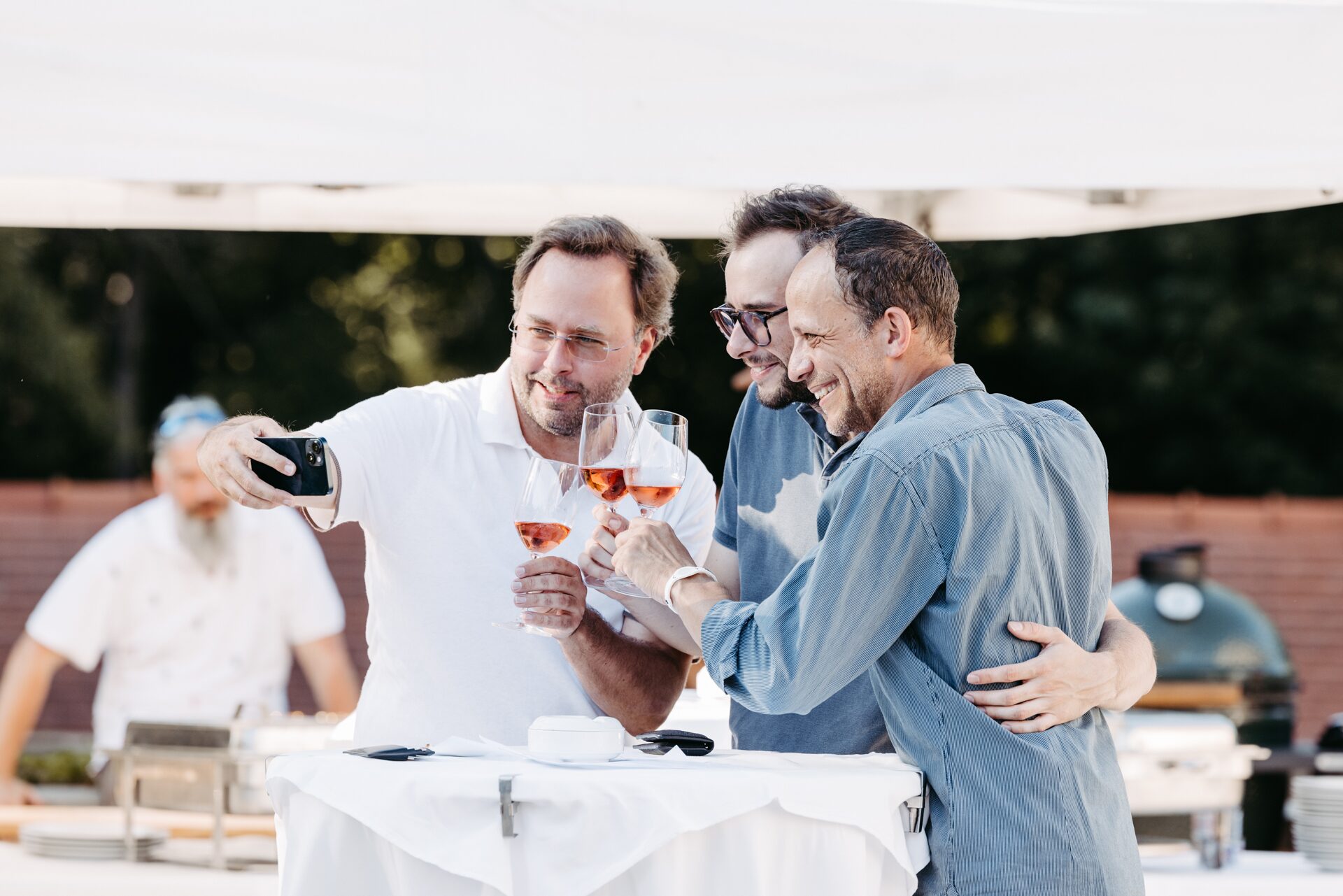 Event sommerfest selfie aperitif — Moritz Scheer