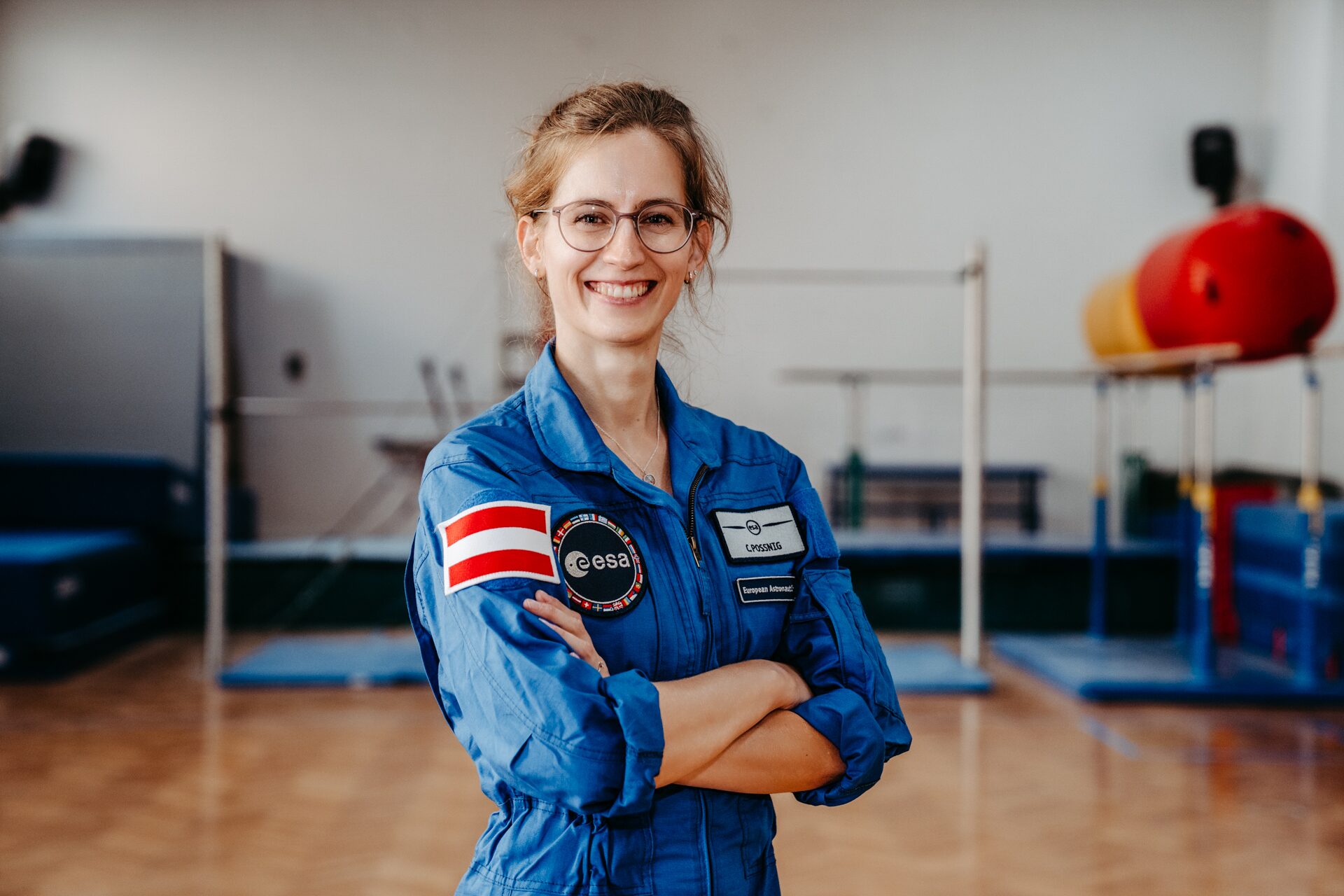 Portrait esa astronautin carmen possnig · Unternehmensfotografie Wien — Moritz Scheer